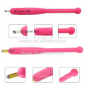 Wholesale price disposable microblading pen with blades, pink microblading hand tools for eyebrow embroidery makeup